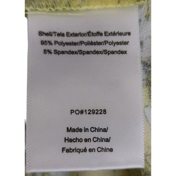 ModCloth Floral Short Sleeve Smocked ALine Fit Flare Dress Womens XL Yellow Dais - Picture 6 of 7